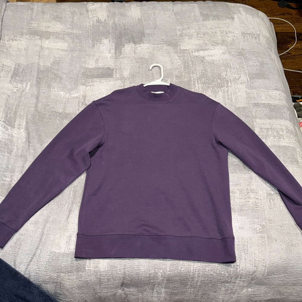 Zara Purple Mockneck Top